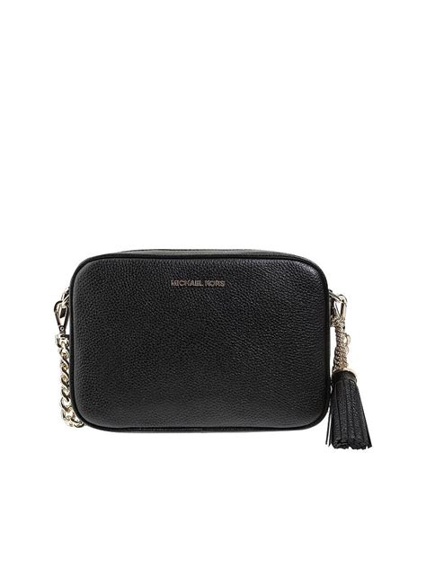 michael kors schwarze tasche mit reißverschlüssen zier crossbody kordel henkel|Taschen und Handtaschen .